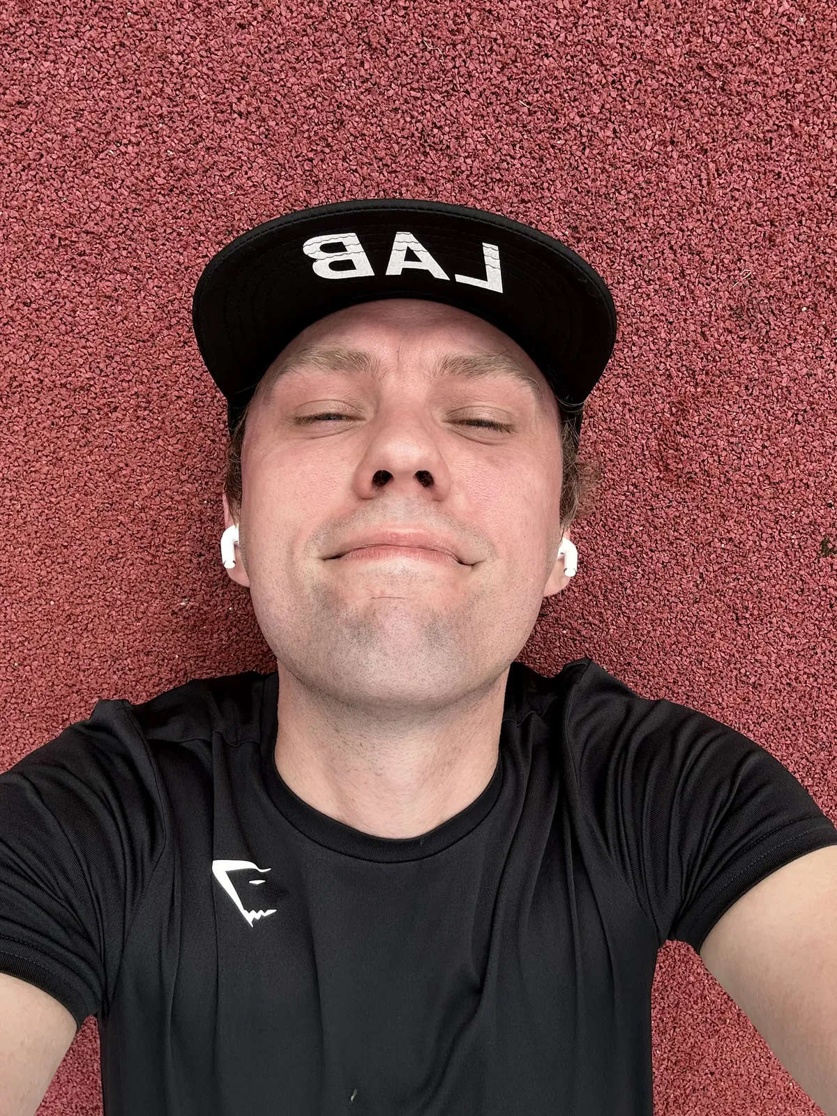 selfie on track