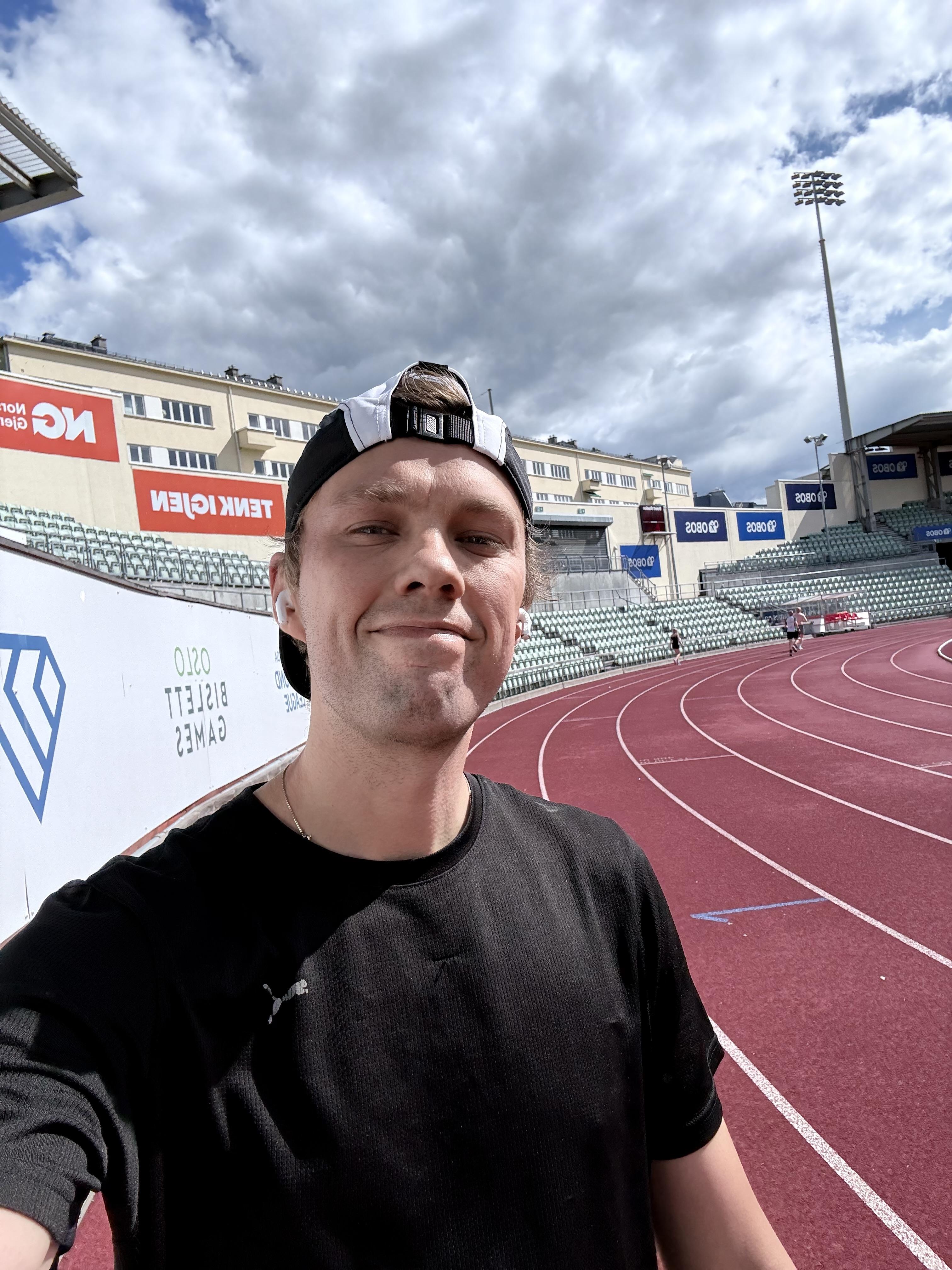 on the track